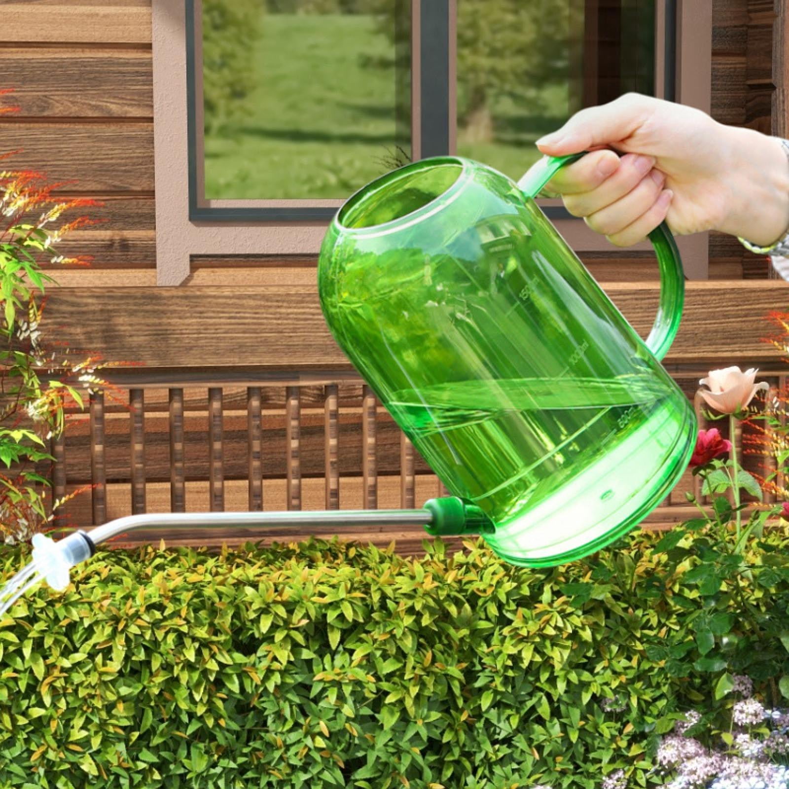 Bothyi 2.0 Liters Watering Can with Long Nozzle Lightweight Versatile Garden Kettle