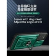 thumbnail image 5 of Case for Samsung Galaxy A03S with Card Holder, Heavy Duty Protection Phone Case with Magnetic Ring Kickstand Slide Camera Cover for Samsung Galaxy A03S LJK Blue, 5 of 7