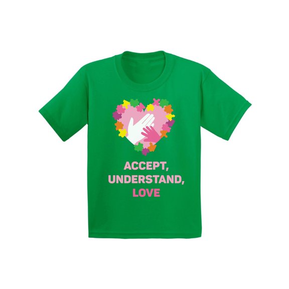 Awkward Styles Youth Autism Awareness T shirt Accept Understand Love Autism Shirt Autism Awareness T Shirt Autistic Pride Autism Puzzle Shirts for Kids Boys Autism Shirt Autism Gifts for Girls