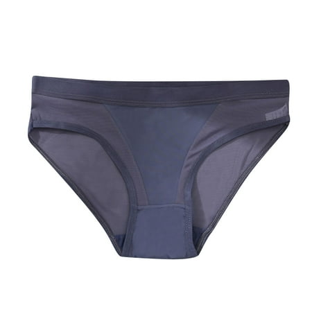 

Women s Fashion Sexy Briefs Low Waist Mesh Solid Color Briefs Cotton Crotch Underwear Women Panties