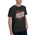 thumbnail image 2 of Mayday Parade Men'S Heart T-Shirt Black Men'S Basic Short Sleeve T-Shirt Black Large, 2 of 5