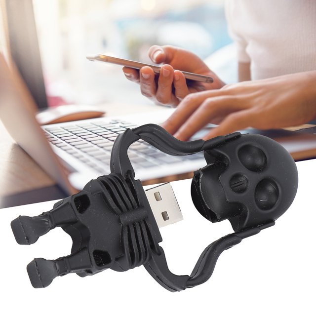 U Cartoon U Disk Black Skull Appearance High Speed Bulk Storage Flash Drive Memory Device