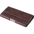 thumbnail image 6 of Large Cell Phone Holster PU Leather Pouch Belt Clip Case Holder for Motorola Moto G Power 5G 2024 G 2025 G Play 2023 G Stylus 5G 2022, Galaxy A05 A16 A14 A13 A03s A42 S25 Ultra,  (Brown, XL), 6 of 7