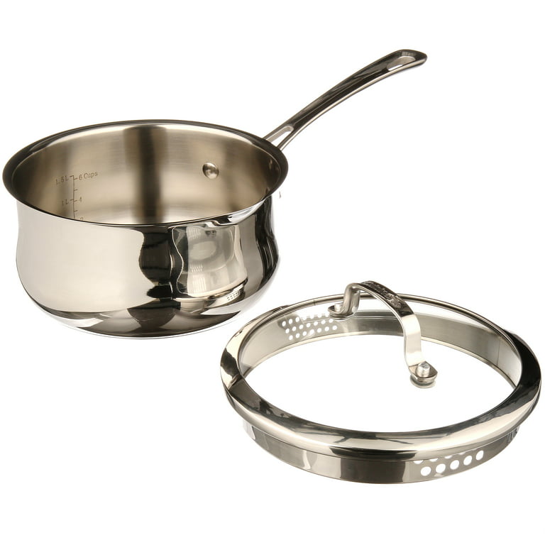  Cuisinart Contour Stainless 5-Quart Dutch Oven with Glass  Cover, Silver: Cuisinart Pots And Pans: Home & Kitchen