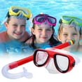 thumbnail image 3 of Elainilye Large Frame Swimming Goggles Snorkeling Equipment, HD Vision Kids Waterproof Mask, Breathing Tube Included for Children Snorkeling, Water Sports, Pool Activities, 3 of 3
