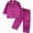 G820-Dark Purple, variant on HFHAPW Girls Pajamas Satin Pajama Set Silky Pjs Long Sleeve Button Down Sleepwear Loungewear Sets for Kids,2-3 Y