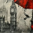 thumbnail image 6 of HAOXIT Oil Painting, Round Tablecloths, London European City Bus and , Water-Proof Table Cover for Dining Tables, 31-35, 6 of 8