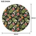 thumbnail image 6 of Summer Pineapple Botanical Round Table Cloth,Wrinkle Resistant Table Cover Waterproof Reusable Round Table Cloths for Home Decor Summer Spring Picnic Dining Holiday (Round,60x60inch), 6 of 6
