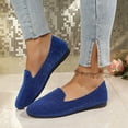 thumbnail image 6 of HTHLVMD Shiny Fabric Loafers, V-Cut Slip-On Flats, Womens Ballet Flats 2026 Pointed Toe Slip-On Dressy Flat Shoes Casual Lightweight Comfortable Business Work Loafer Shoes, Blue 6, 6 of 6