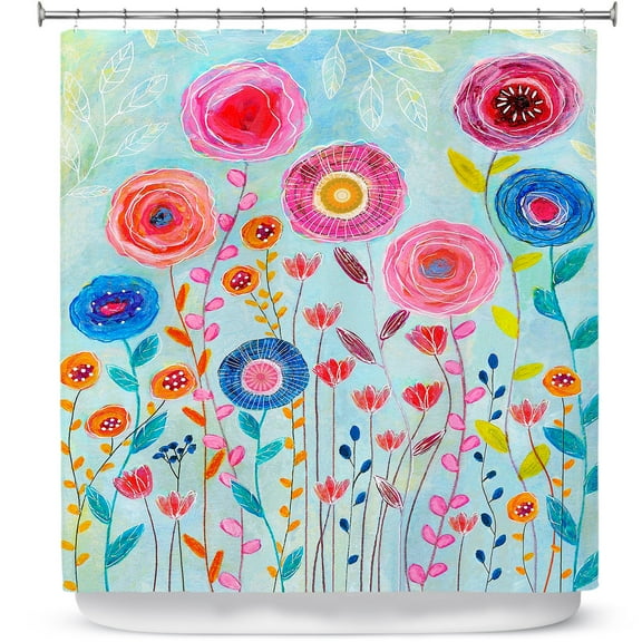 Shower Curtains 70" x 93" from DiaNoche Designs by Sascalia - Bloom