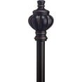 thumbnail image 2 of Home Details Bellagio Adjustable 48"-86" Curtain Rod, Black, 2 of 2