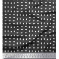 thumbnail image 1 of Soimoi Tissu Gris en Poly Georgette Imprimé Abstrait au Mètre 52 Pouces de Large, 1 of 3