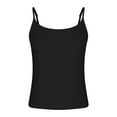 thumbnail image 4 of Women Cami Shirts Square Neck Sexy Tank Top Spaghetti Strap Tshirts Slim Fit Blouse Summer Casual, 4 of 5