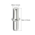 thumbnail image 3 of Uxcell Shelf Bracket Peg 0.2''x0.75'' Nickel Plated Holder Support Pins 20pcs, 3 of 3