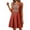 06-Orange, variant on Yutgune Cotton Linen Plus Size Dress for Women Sleeveless Embroidered V Neck Boho Mini Sundress