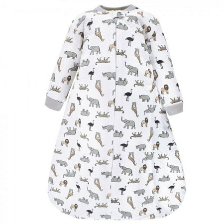 UPC: 0660168183085 | Hudson Baby Infant Premium Quilted Long Sleeve Sleeping Bag and Wearable Blanket Neutral Safari 12-18 Months