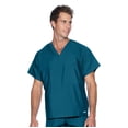 thumbnail image 1 of Landau Essentials Haut de Sarrau à Encolure en V : 1 Poche, Réversible, Unisexe, Coupe Classique Décontractée Sarraus Médicaux 7502, 1 of 4