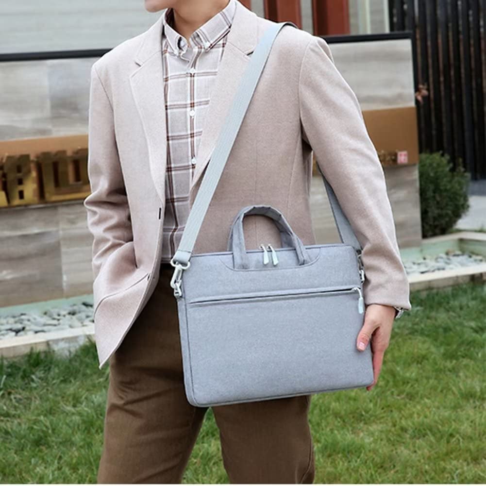 JUYGO Briefcase for Men Women Business Laptop Document Handbag Lightweight Computer Shoulder Bag Waterproof Messenger Bag