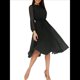 thumbnail image 2 of Vestidos Largos Informales de Larga con Cuello Redondo, Corte A, con Estampado Floral, Estilo Bohemio, para Invitadas de Boda, para Mujer, Otoño 2025 Negro L, 2 of 7