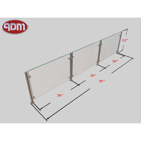 Sneeze Guard | ADM Sneezeguards | EP-5 | 3B-H12-F30-NP SS