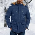 thumbnail image 2 of Meichang Men's Winter Jacket with Hood Sherpa Fleece Lined Thicken Parka Ourdoor Warm Waterproof Snow Ski Coat, 2 of 6