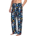 thumbnail image 2 of Xecao Space Dog Men's Straight Lounge Pajama Pants: The Ultimate in Comfortable Sleepwear, 2 of 9
