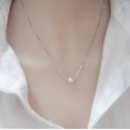 thumbnail image 2 of Collar de perlas cultivadas de agua dulce blancas para mujer, cadena de plata de ley 925, 2 of 5