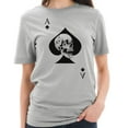 thumbnail image 3 of Plus Size Special Forces Ace Death Card Graphic Short Sleeve Cotton Jersey T-Shirt - Heather Grey XL, 3 of 4