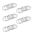 thumbnail image 1 of 50X Quality 50mm Keyring Split Ring Set Heavy Duty Large Nickel Key Loop Sprung Hoop, 1 of 4