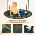 thumbnail image 5 of 40-Inch Flying Saucer Tree Swing Outdoor Play Set with Adjustable Ropes Gift for Kids, 5 of 9