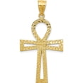 thumbnail image 5 of 14K Yellow Gold Ankh Cross Pendant (45 X 24) Made In United States c175, 5 of 6