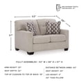 thumbnail image 4 of Signature Design by Ashley Mahoney Pebble Loveseat, 4 of 12