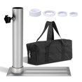 thumbnail image 1 of Yescom Flag Pole Tire Mount Portable Metal Tailgate RV Camping 20ft 25ft 30ft Telescopic Adjustable Flagpole Holder Silver, 1 of 4