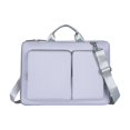 thumbnail image 2 of Foqnuq Lightweight Multi-Function Laptop Bag 13 Inch, Casual Polyester Computer Shoulder Bag with Large Capacity for Accessories, Gray Blue, 2 of 6