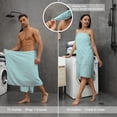 thumbnail image 2 of Green Essen 8 Pieces Oversized Bath Towel Sets 700 GSM Soft Shower Towels 35 x 70 Inches Quick Dry Large Bath Sheets Highly Absorbent Bath Towel Clearance for Bathroom Spa Hotel Gym(Green), 2 of 10