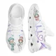 thumbnail image 1 of Zapatos de enfermería blancos para mujer, bonitos zapatos de dibujos animados para enfermera, médico, atención médica, diseño de marca, zapatillas planas de malla para mujer, 1 of 6