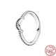 thumbnail image 1 of Real 100% 925 Sterling Silver Crown Heart Flower Wing Zircon Sparkling CZ Pantaro Rings For Women Fine Jewelry Anniversary Gifts, 1 of 5