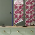 thumbnail image 5 of Ambesonne Tropical Peel & Stick Wallpaper for Home, Chrysanthemum Garden Art, 13"x36", Peacock Green and Magenta, 5 of 5