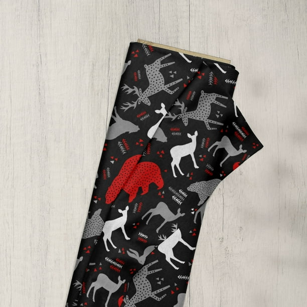 Mainstays 42" 100 Cotton Flannel Forest Hunting Sewing & Craft Fabric