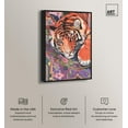 thumbnail image 2 of Tigers Journey Canvas Miami Inspired Art Prints by Art Remedy, Black Frame, 20" x 30", 2 of 7