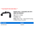 thumbnail image 2 of Radiator Hose - Compatible with 2014 BMW 228i N20B20A, 2 of 2