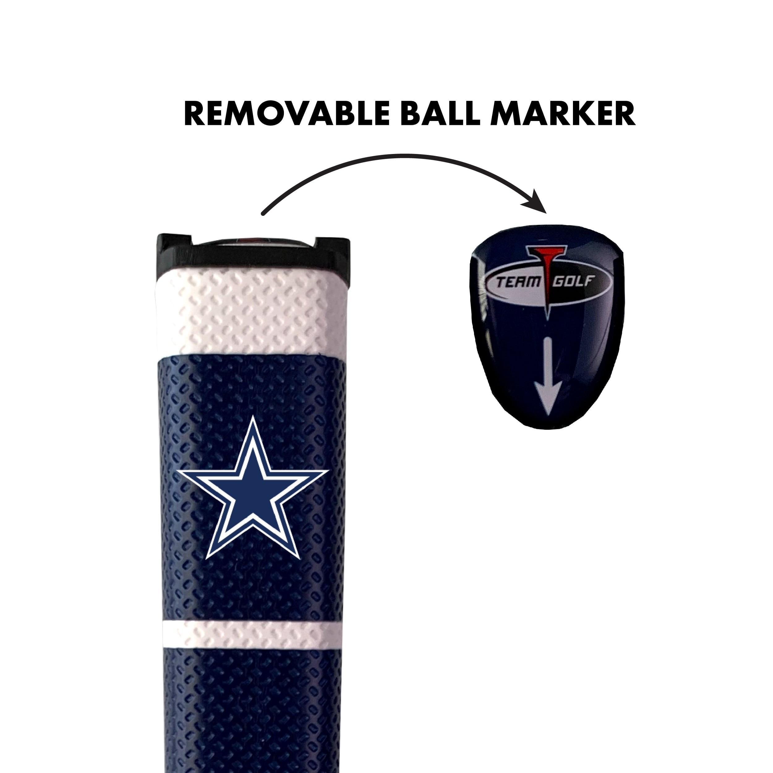 Dallas Cowboys Logo Golf Putter Grip