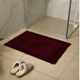 thumbnail image 3 of Home Decor Inc Burgundy Cotton Bath Rug, Everyday Use, 20"x30", 3 of 3