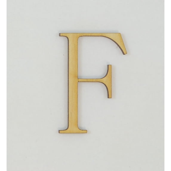 1 Pc, 10 Inch X 1/8 Inch Thick Fangsong Font Wood Letters F For Direction Use Or Decor