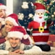 thumbnail image 3 of Papá Noel inflable con muleta pequeña Hotel adornos para el hogar Tmvgtek decoración navideña, 3 of 8