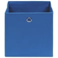 thumbnail image 3 of Cajas de almacenamiento VidaXL, cubos plegables azules de 32 x 32 x 32 cm, juego de 4, 3 of 5