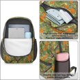 thumbnail image 4 of Camo and Oak Green Pattern 17" Waterproof Oxford School Backpacks for Teens, S-Shape Padded Straps, for School, Travel, Hiking, Camping, 4 of 5