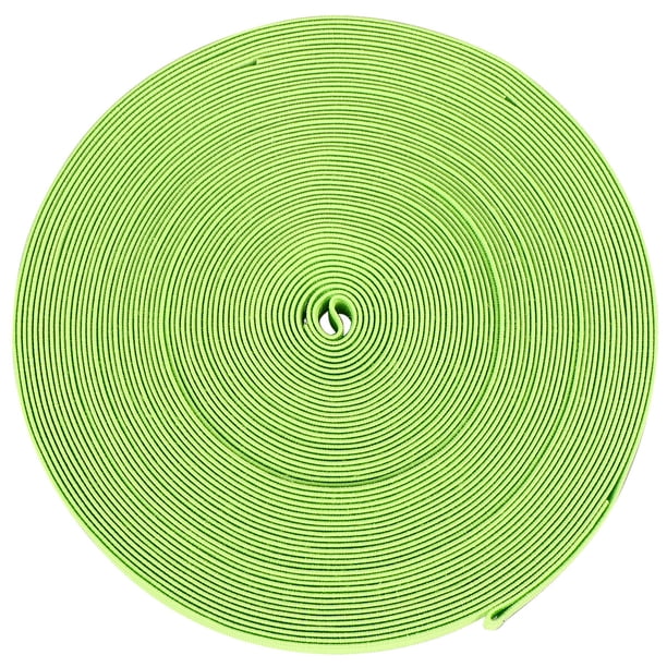 1 rollo de zapatos precisos banda elástica DIY accesorios de zapatos de banda elástica banda elástica lisa y gruesa (1,5 cm de ancho, 16 m / rollo, verde claro)