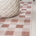thumbnail image 6 of JONATHAN Y TUSCAN SUN 3 x 5 Area Rug, Darcy Traditional Geometric Bold Gingham - Salmon/Cream, TSN201B-3, 6 of 8
