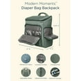 thumbnail image 3 of Modern Moments by Gerber Diaper Bag with Changing Station & Insulated Pocket, Green, 3 of 17